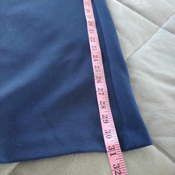 DG2 Diane Gilman Dark Navy Knit Ponte Pull on Pants Straight Leg 2X - Picture 8 of 11